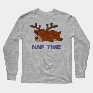 Nap Time - Sleeping Fawn Long Sleeve T-Shirt